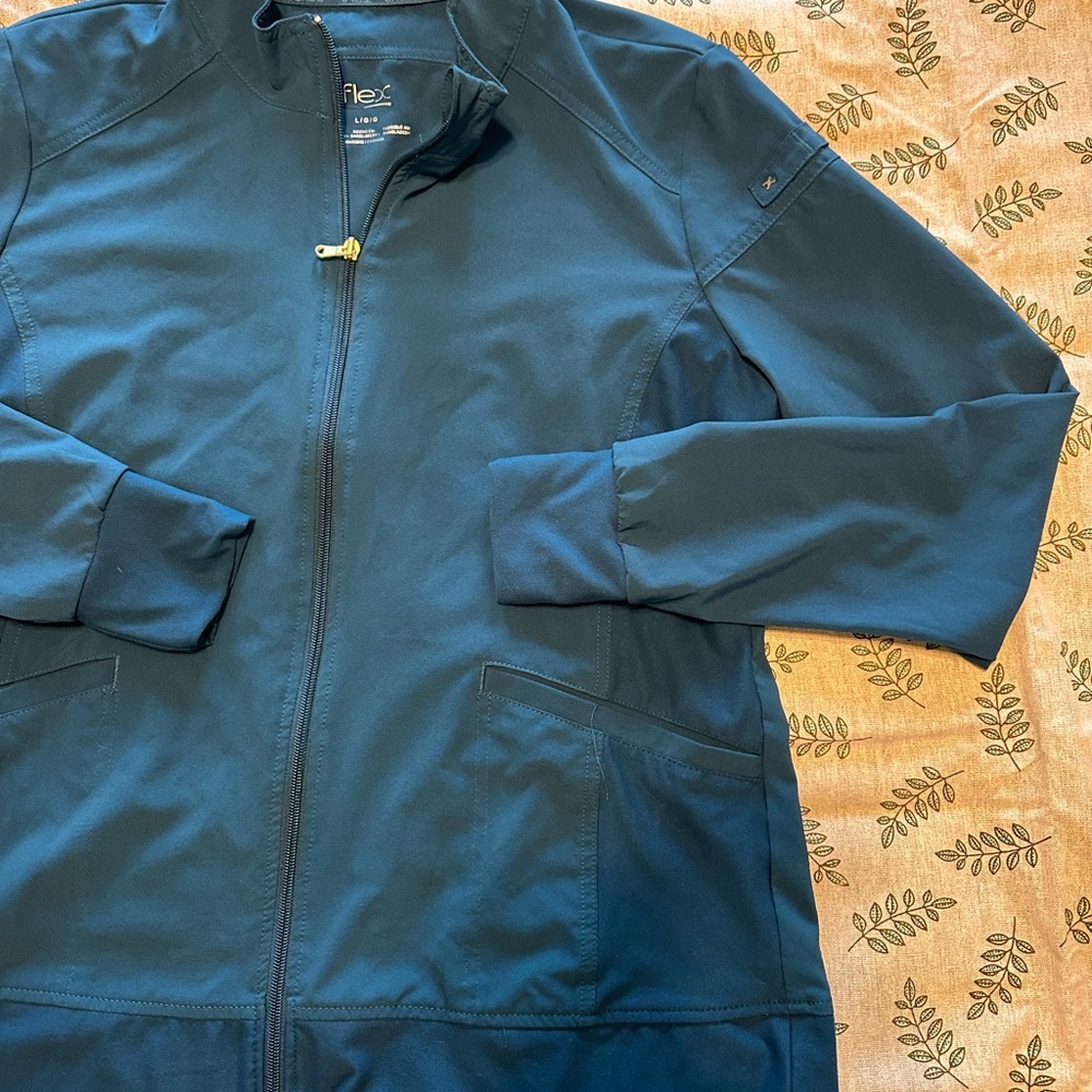I Flex Scrub Jacket Caribbean Blue